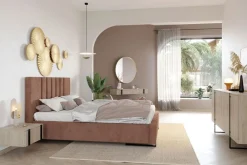 Bogart Szafki I Regały*2 x VERICA SZAFKA NOCNA 50 1SZ - dąb biszkoptowy / czarne uchwyty / wisząca