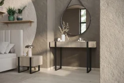 Bogart Szafki I Regały*2 x VERICA SZAFKA NOCNA 50 1SZ - dąb biszkoptowy / czarne nogi