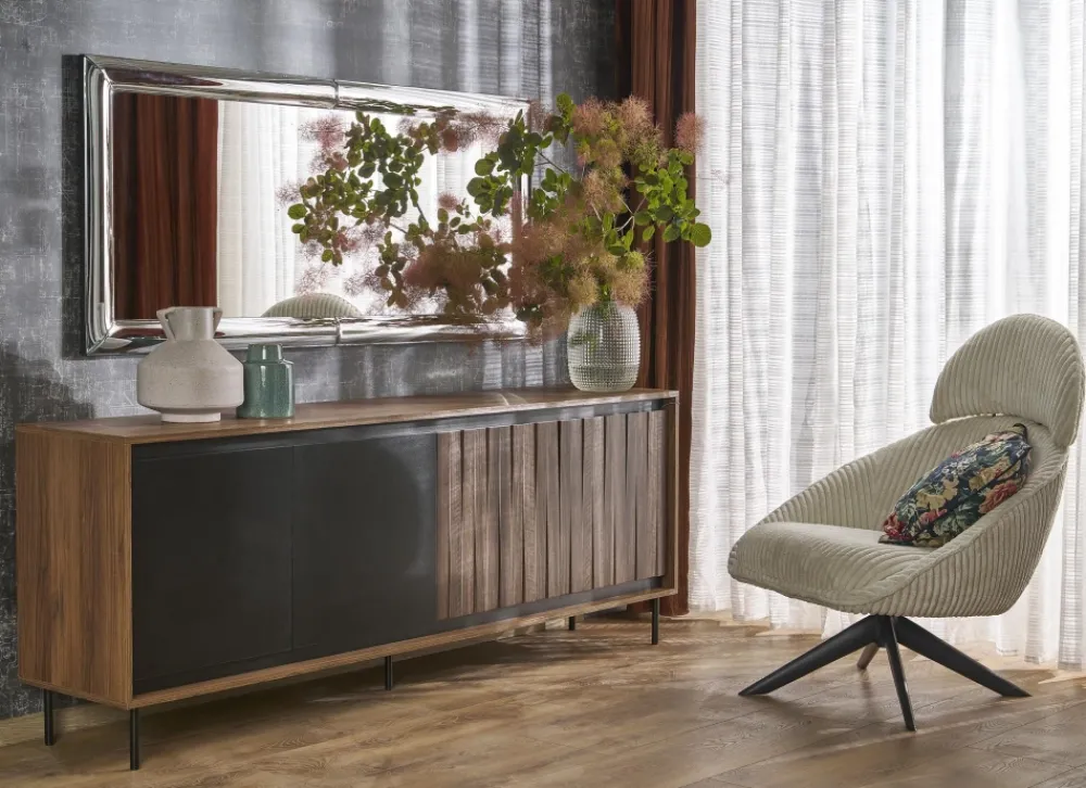 Halmar Lustra*ABISSO lustro ścienne, srebrny (1p=1szt)1 sztuka