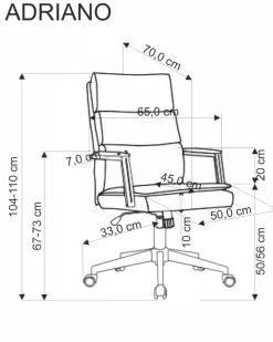 Dzieci Halmar Fotele Do Biura|Krzesła Do Biurka Do Pokoju Młodzieżowego*ADRIANO fotel obrotowy beżowy1 sztuka