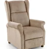 Halmar Fotele Do Biura|Fotele Do Sypialni*AGUSTIN M fotel rozkładany z funkcją masażu beżowy (1p=1szt)1 sztuka