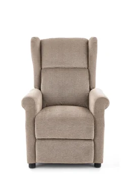 Halmar Fotele Do Biura|Fotele Do Sypialni*AGUSTIN M fotel rozkładany z funkcją masażu beżowy (1p=1szt)1 sztuka