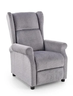 Halmar Fotele Do Biura|Fotele Do Sypialni*AGUSTIN M fotel rozkładany z funkcją masażu popielaty (1p=1szt)1 sztuka