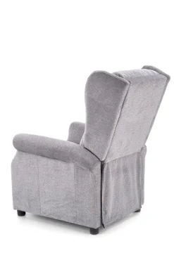 Halmar Fotele Do Biura|Fotele Do Sypialni*AGUSTIN M fotel rozkładany z funkcją masażu popielaty (1p=1szt)1 sztuka