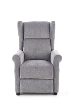 Halmar Fotele Do Biura|Fotele Do Sypialni*AGUSTIN M fotel rozkładany z funkcją masażu popielaty (1p=1szt)1 sztuka