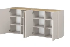 Bogart Komody Do Biura|Komody Do Przedpokoju*AMILIO KOMODA 200 4D - cashmere / dąb olejowany / uchwyty cashmere