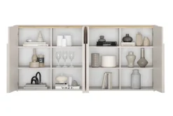 Bogart Komody Do Biura|Komody Do Przedpokoju*AMILIO KOMODA 200 4D - cashmere / dąb olejowany / uchwyty cashmere