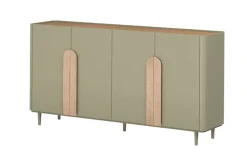 Bogart Komody Do Biura|Komody Do Przedpokoju*AMILIO KOMODA 200 4D - eukaliptus / dąb baltic dune / uchwyty dąb naturalny / nogi eukaliptus