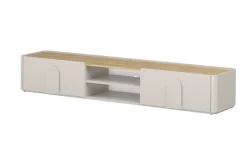 Bogart Szafki Rtv Do Salonu|Szafki Rtv*AMILIO RTV 220 1K1SZ - cashmere / dąb olejowany / uchwyty cashmere