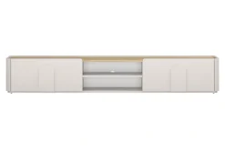 Bogart Szafki Rtv Do Salonu|Szafki Rtv*AMILIO RTV 220 1K1SZ - cashmere / dąb olejowany / uchwyty cashmere