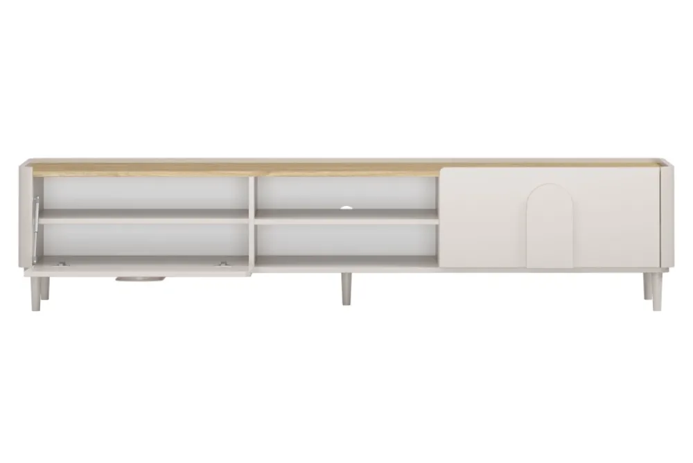 Bogart Szafki Rtv Do Salonu|Szafki Rtv*AMILIO RTV 220 1K1SZ - cashmere / dąb olejowany / uchwyty cashmere / nogi cashmere