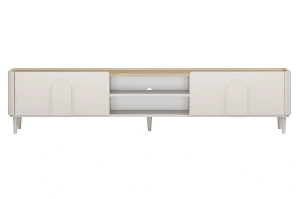 Bogart Szafki Rtv Do Salonu|Szafki Rtv*AMILIO RTV 220 1K1SZ - cashmere / dąb olejowany / uchwyty cashmere / nogi cashmere