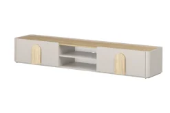 Bogart Szafki Rtv Do Salonu|Szafki Rtv*AMILIO RTV 220 1K1SZ - cashmere / dąb olejowany / uchwyty dąb jasny