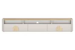 Bogart Szafki Rtv Do Salonu|Szafki Rtv*AMILIO RTV 200 1K2SZ - cashmere / dąb olejowany / uchwyty dąb jasny