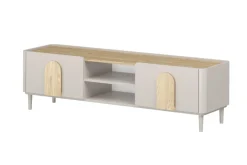 Bogart Szafki Rtv Do Salonu|Szafki Rtv*AMILIO RTV 170 1K1SZ - cashmere / dąb olejowany / uchwyty dąb jasny / nogi cashmere