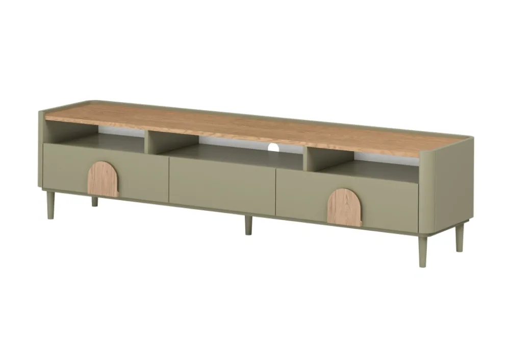 Bogart Szafki Rtv Do Salonu|Szafki Rtv*AMILIO RTV 200 1K2SZ - eukaliptus / dąb baltic dune / uchwyty dąb naturalny / nogi eukaliptus