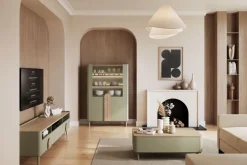 Bogart Szafki Rtv Do Salonu|Szafki Rtv*AMILIO RTV 200 1K2SZ - eukaliptus / dąb baltic dune / uchwyty dąb naturalny / nogi eukaliptus