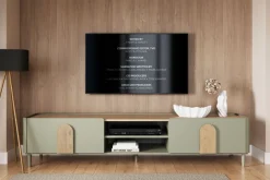 Bogart Szafki Rtv Do Salonu|Szafki Rtv*AMILIO RTV 220 1K1SZ - eukaliptus / dąb baltic dune / uchwyty dąb naturalny / nogi eukaliptus