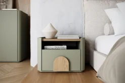 Bogart Szafki I Regały Do Pokoju Młodzieżowego|Szafki Nocne Do Pokoju Młodzieżowego*AMILIO SZAFKA NOCNA 50 1SZ - eukaliptus / dąb baltic dune / uchwyty dąb naturalny
