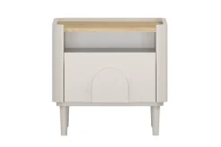 Bogart Szafki I Regały Do Pokoju Młodzieżowego|Szafki Nocne Do Pokoju Młodzieżowego*AMILIO SZAFKA NOCNA 50 1SZ - cashmere / dąb olejowany / uchwyty cashmere / nogi cashmere