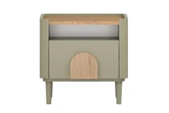 Bogart Szafki I Regały Do Pokoju Młodzieżowego|Szafki Nocne Do Pokoju Młodzieżowego*AMILIO SZAFKA NOCNA 50 1SZ - eukaliptus / dąb baltic dune / uchwyty dąb naturalny / nogi eukaliptus