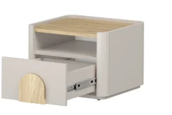 Bogart Szafki I Regały Do Pokoju Młodzieżowego|Szafki Nocne Do Pokoju Młodzieżowego*AMILIO SZAFKA NOCNA 50 1SZ - cashmere / dąb olejowany / uchwyty dąb jasny