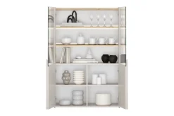 Bogart Witryny Do Jadalni|Witryny*AMILIO WITRYNA 100 2D - cashmere / dąb olejowany / uchwyty cashmere