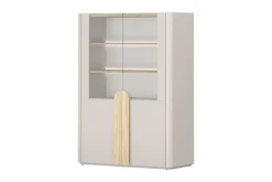 Bogart Witryny Do Jadalni|Witryny Do Salonu*AMILIO WITRYNA 100 2D - cashmere / dąb olejowany / uchwyty dąb jasny