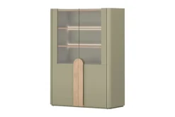 Bogart Witryny Do Jadalni|Witryny Do Salonu*AMILIO WITRYNA 100 2D - eukaliptus / dąb baltic dune / uchwyty dąb naturalny