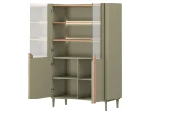 Bogart Witryny Do Jadalni|Witryny Do Salonu*AMILIO WITRYNA 100 2D - eukaliptus / dąb baltic dune / uchwyty dąb naturalny / nogi eukaliptus