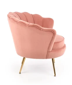 Halmar Fotele Do Sypialni|Fotele Do Salonu*AMORINITO fotel wypoczynkowy jasny różowy / złoty1 sztuka