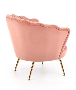 Halmar Fotele Do Sypialni|Fotele Do Salonu*AMORINITO fotel wypoczynkowy jasny różowy / złoty1 sztuka