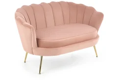 Halmar Fotele Do Biura|Fotele Do Sypialni*AMORINITO XL fotel wypoczynkowy jasny różowy / złoty1 sztuka
