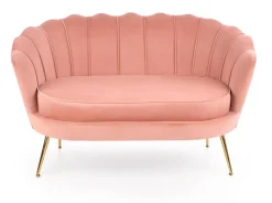 Halmar Fotele Do Biura|Fotele Do Sypialni*AMORINITO XL fotel wypoczynkowy jasny różowy / złoty1 sztuka