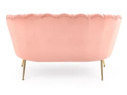 Halmar Fotele Do Biura|Fotele Do Sypialni*AMORINITO XL fotel wypoczynkowy jasny różowy / złoty1 sztuka