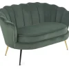 Halmar Fotele Do Sypialni|Fotele Do Salonu*AMORINITO XL fotel wypoczynkowy ciemny zielony / złoty1 sztuka