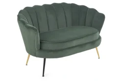 Halmar Fotele Do Sypialni|Fotele Do Salonu*AMORINITO XL fotel wypoczynkowy ciemny zielony / złoty1 sztuka