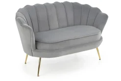 Halmar Fotele Do Biura|Fotele Do Sypialni*AMORINITO XL fotel wypoczynkowy popielaty / złoty1 sztuka