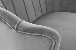 Halmar Fotele Do Biura|Fotele Do Sypialni*AMORINITO XL fotel wypoczynkowy popielaty / złoty1 sztuka