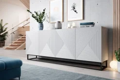 Bogart Komody*ASHA KOMODA 200 4D - biały mat / stelaż