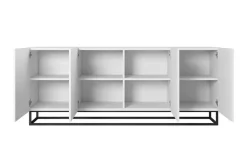 Bogart Komody*ASHA KOMODA 200 4D - biały mat / stelaż