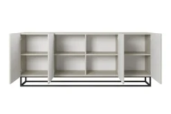 Bogart Komody*ASHA KOMODA 200 4D - cashmere / czarny stelaż