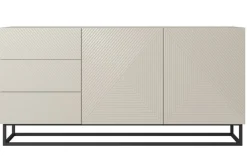 Bogart Komody*ASHA KOMODA 167 2D3SZ - cashmere / czarny stelaż