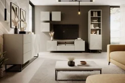 Bogart Komody*ASHA KOMODA 167 2D3SZ - cashmere / czarny stelaż