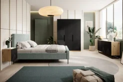 Bogart Komody*ASHA KOMODA 167 2D3SZ - czarny mat / artisan / stelaż