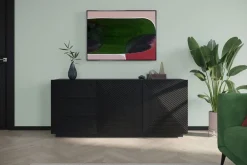 Bogart Komody*ASHA KOMODA 167 2D3SZ - czarny mat