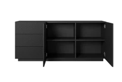 Bogart Komody*ASHA KOMODA 167 2D3SZ - czarny mat