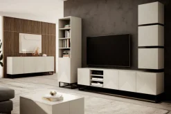 Bogart Szafki I Regały*ASHA REGAŁ 50 1D - cashmere / czarny stelaż