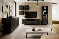 Bogart Szafki I Regały*ASHA REGAŁ 50 1D - czarny mat