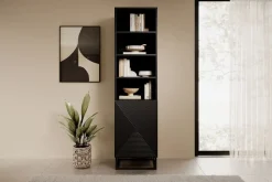 Bogart Szafki I Regały*ASHA REGAŁ 50 1D - czarny mat / stelaż